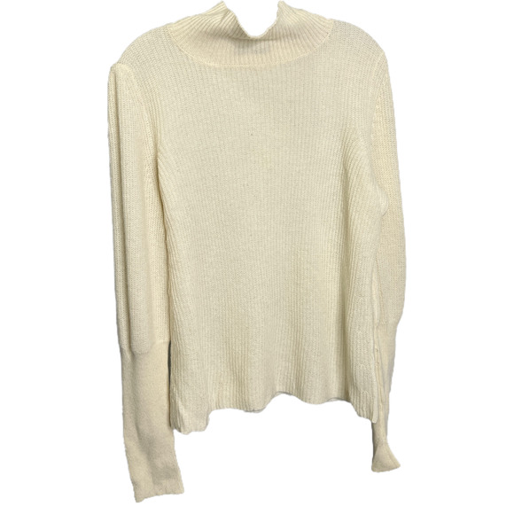 Christopher Fischer Women's Sweater Cashmere Pullover Cream Knit Turtleneck Sz S - Picture 2 of 9